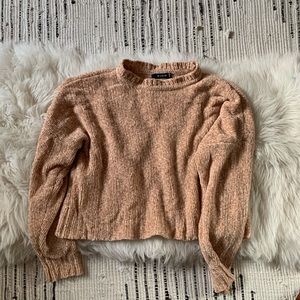 Soft Pink Cropped Long Sleeve